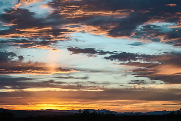 Fototapeta na wymiar Desert Sunset 1507