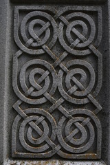 Celtic knots on a tombstone