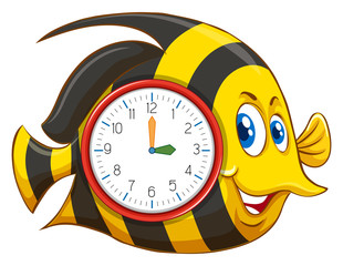Cute Fish themed clock