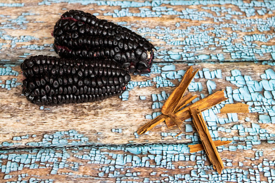View of purple corn culli