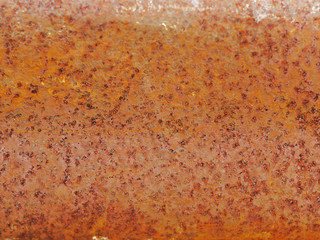 rust on the steel plate