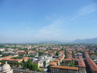 ピサの斜塔から見た風景(イタリア)