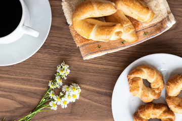Delicious cookies at breakfast