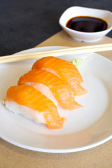 Sashimi salmon