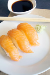 Sashimi salmon