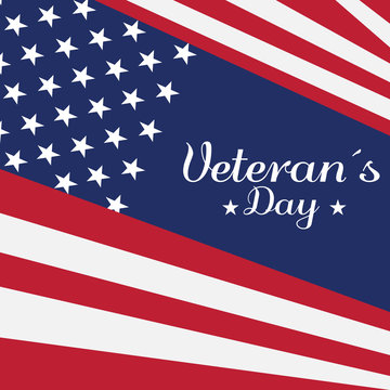 Veteran day background with text. Vector illustration design