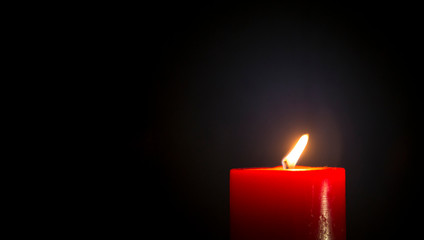 candle red beautiful background black