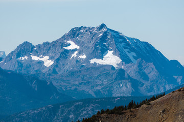 Views of the snowy North Cascades from the Pacific Crest Trail