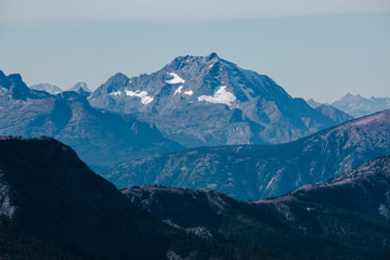 Views of the snowy North Cascades from the Pacific Crest Trail