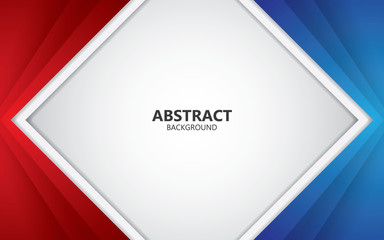 Abstract red and blue frame layout design vector innovation concept