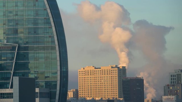 Downtown Ulaanbaatar Closeup View