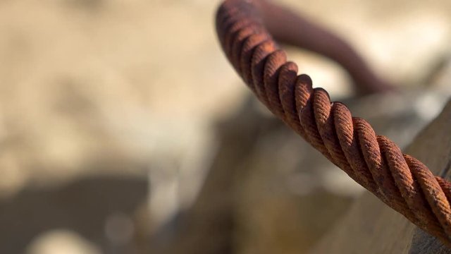 Title screen with a steel cable.