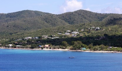 Fototapeta na wymiar view of the island in caribbean