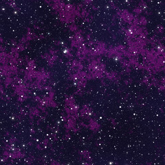 Starrs in outer space seamless background or texture illustration