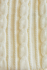 Knitted white fablic

