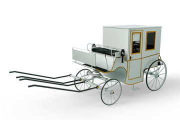 carriage in a white background