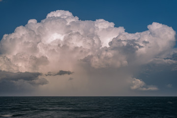 clouds over the sea