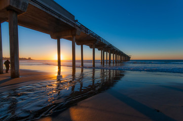 Scripps pier at sunset