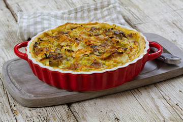 quiche aux poireaux