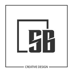 Initial Letter SB Logo Template Design