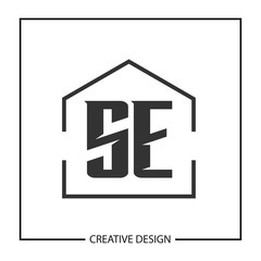 Initial Letter SE Logo Template Design