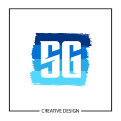 Initial Letter SG Logo Template Design