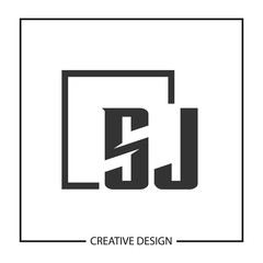 Initial Letter SJ Logo Template Design