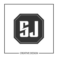 Initial Letter SJ Logo Template Design