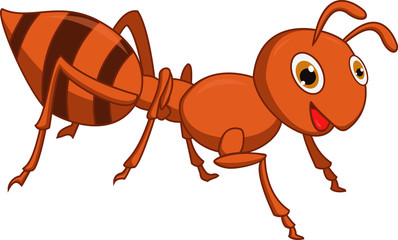 Happy ant cartoon