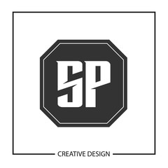 Initial Letter SP Logo Template Design