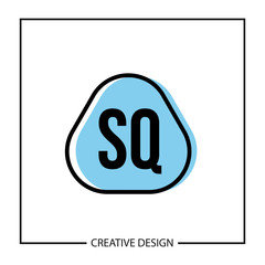 Initial Letter SQ Logo Template Design