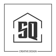 Initial Letter SQ Logo Template Design