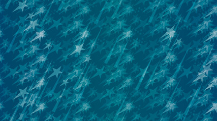 An abstract pattern of flying stars, triangular elements and circles. A modern design element for wallpaper, tiles, packaging, textiles, covers.