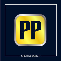 Initial Letter PP Logo Template Design