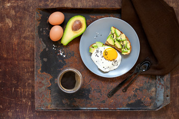 Idea of a healthy breakfast