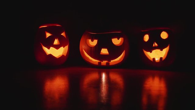 Happy Halloween Pumpkins face