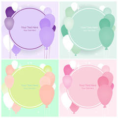 Balloons sale business template