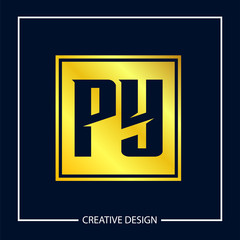 Initial Letter PY Logo Template Design