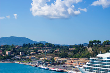 Fototapeta na wymiar landscape corfu greece