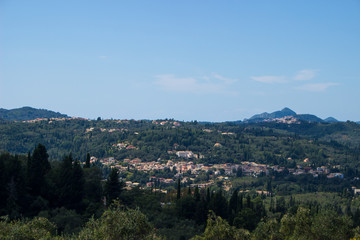 Fototapeta na wymiar panorama of corfu greece