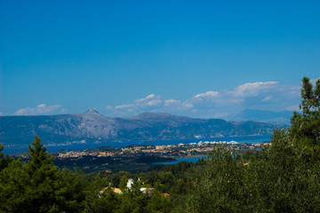 Fototapeta na wymiar landscape corfu greece