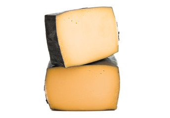 piece of cheese isolated