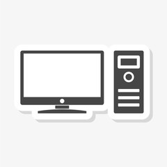 Desktop computer sticker, Home desktop computer personal 