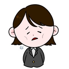 Fototapeta premium 女性社員 げっそり
