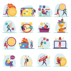 Deadline Flat Icons