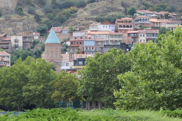 Fototapeta na wymiar Cathedral church Sioni in Tbilisi city