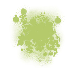 Green Texture Isolated On A White Background Hand Drawn Illustration