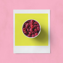 raspberries - modern minimalistic concept