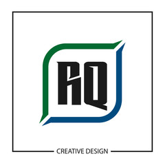 Initial Letter RQ Logo Template Design