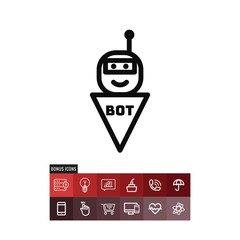 Bot vector icon